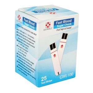 Fast Blood Sugar Check Strip (25 PCS)